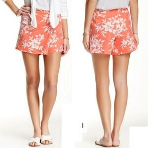 Tommy Bahama coral and White Skort with Floral Design tropical, resort, vacation
